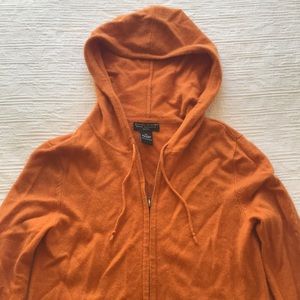 100% Cashmere Zip Up Hoodie